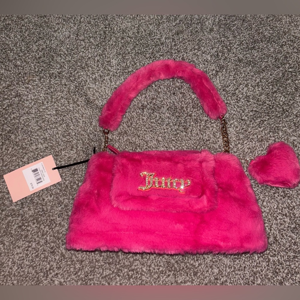 Pink fur Juicy Couture bag